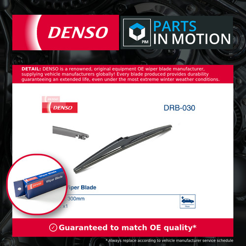 Rear wiper blade drb - wiper, denso