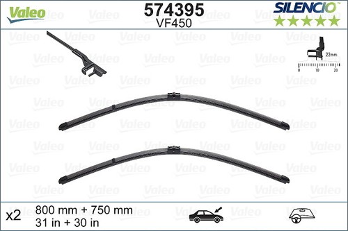 Valeo silencio wiper lhd - valeo, fb