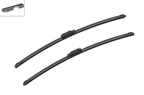 Wiper blades flat - blades, (pair)